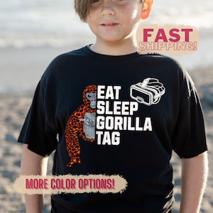 Gorilla Tag EAT SLEEP GTag Shirt, Gorillatag Gifts, Kid Gorilla Tag Tshirt, Gorilla Tag Party, Gorilla Tag Birthday, Gorilla Tag VR Gift