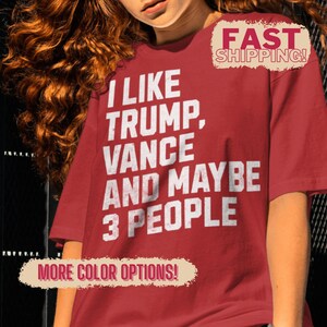 Trump Vance 2024 Shirt, Trump 2024 Tee, President Trump, JD Vance Shirt, Republican Tshirt, Trump Supporter, Donald Trump Conservative Gift