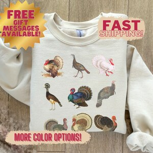 Vintage Turkey Retro Thanksgiving Sweatshirt, Womens Fall Shirt, Thanksgiving Tshirt Womens Fall Top Thanksgiving Turkey Funny Thanksgiving