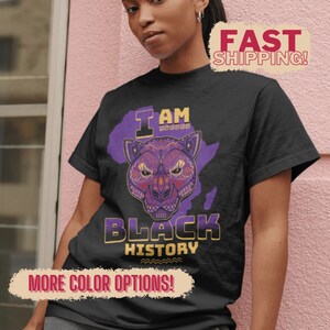 I Am Black History Shirt, Africa TShirt, Black History Month Tee, Gift For Black History Month, Black Pride Shirt, Black Woman T-Shirt
