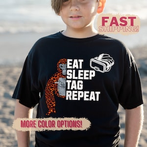 Gorilla Tag Eat Sleep Tag Shirt, Gorillatag Gifts, Kid Gorilla Tag Tshirt Gorilla Tag Party, Gorilla Tag Birthday Monke Gorilla Tag VR Gift