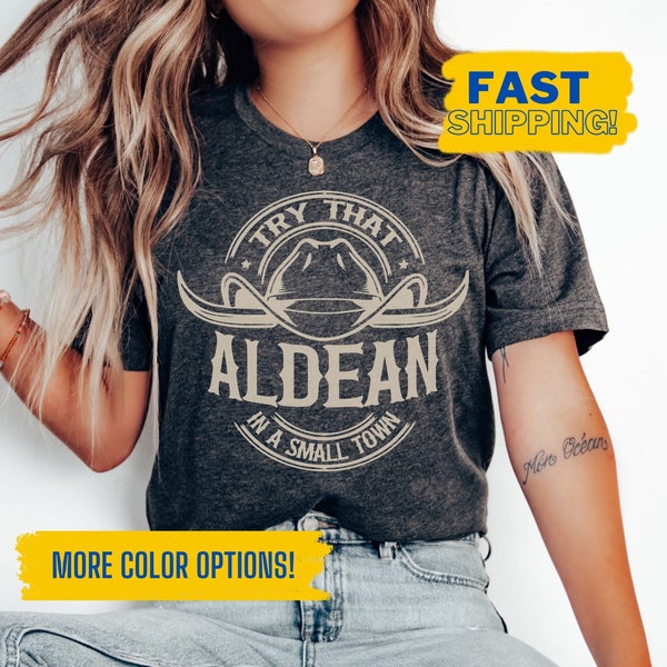 Try That In A Small Town T-Shirt, I Stand With Aldean shirt, Unofficial Jason Aldean tee, American Quote Country Music Song Patriotic Tshirt