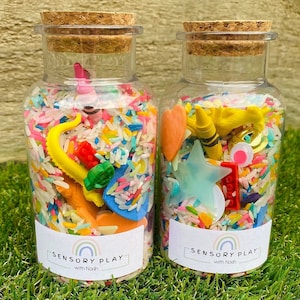 Sensory Toy I SPY Bottle Sensory Shaker Sensory Bottle Search and Find Bottle I SPY Bottle School Aid Calming Bottle