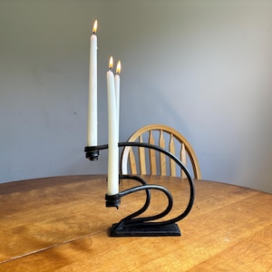 Contemporary Forged Candle Holders