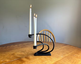 Contemporary Forged Candle Holders