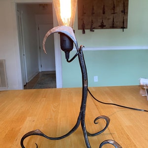 Forged mood lighting lamp (incandescent Edison bulb not included)