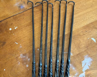 Forged Railroad Spike Meat Flippers