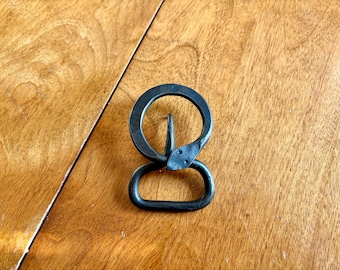 Hand Forged Ouroboros/Jormungandr Belt Buckle