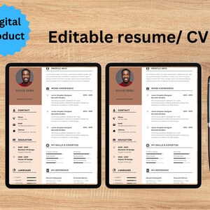 Resume Template Editable CV Template - Il 300x300.4813296590 Hjs0