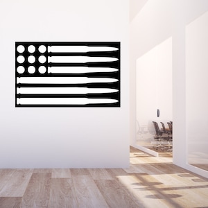 Ammo/Bullet American Flag Sign- Dxf/Svg DIGITAL FILE
