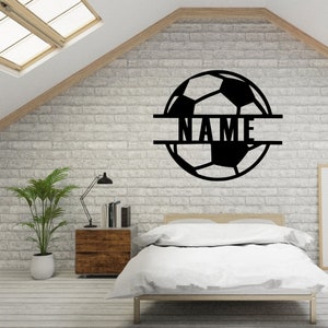 Soccer Personalized Metal Sign