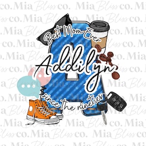 Pacote de letras do alfabeto MOM DENIM Doodle, pacote de alfabeto de doodle personalizado para o dia das mães, conjunto de doodle de alfabeto clipart, download digital PNG