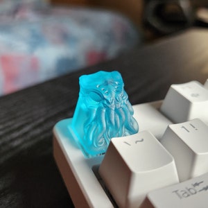 Cthulu Keycap - Clear Transparent Cute Keycap Designs, Cherry MX, Multiple Colors