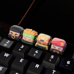 Video Game Keycaps - Hand Painted, Cute Keycap Designs, Cherry MX
