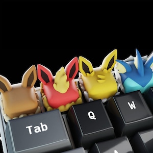 Video Game Keycaps - Hand Painted Cute Keycap Designs, Cherry MX