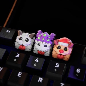 Video Game Keycaps - Hand Painted, Cute Keycap Designs, Cherry MX, LoL