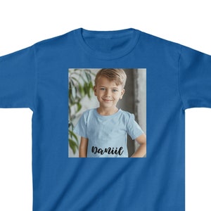 Kids Heavy Cotton Tee, Comfort Colors Custom Shirt,Personalized Gift, Colors Your Photo Shirt, Unisex Custom Photo Shirt, Your Image Here