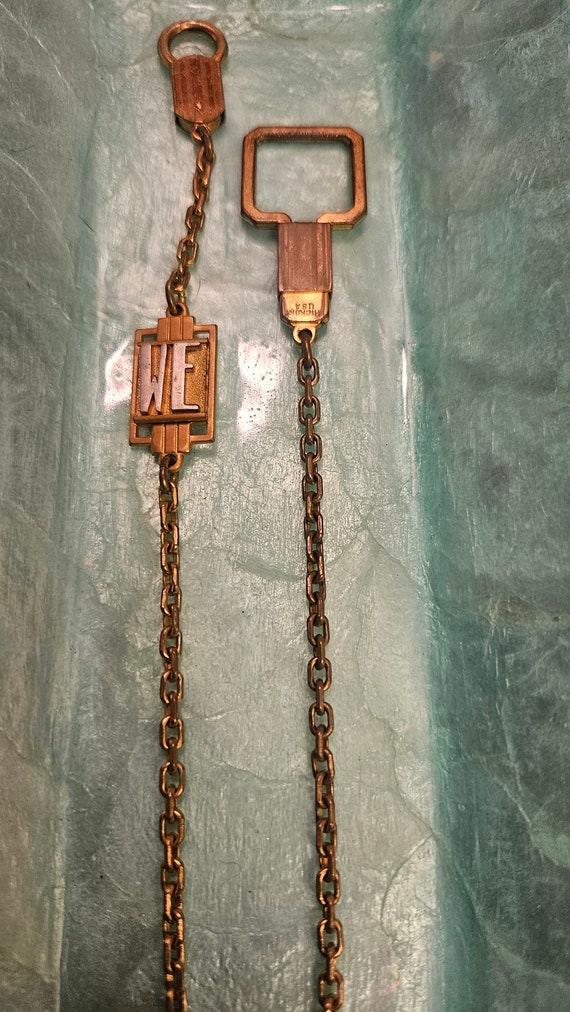 Pince à barrettes fermoir cravate vintage Hickok ton or USA 1