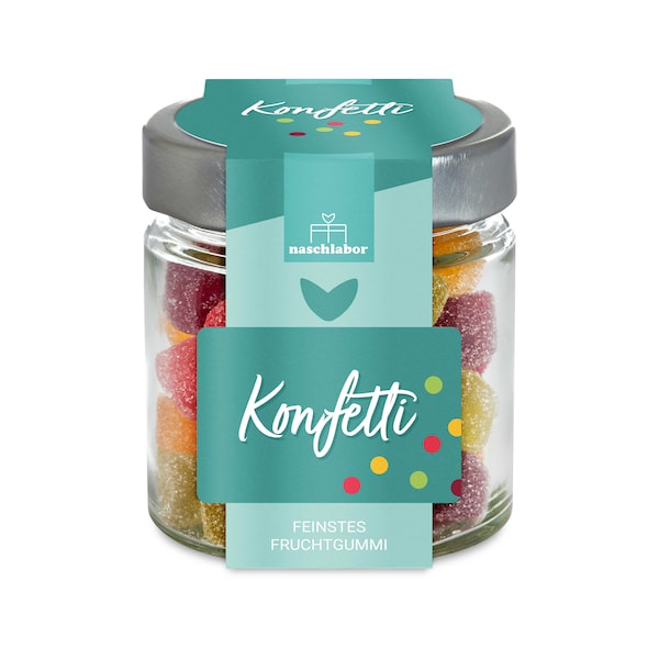 Konfetti Fruchtgummis | Geburtstagsgeschenk | Geschenk zum Geburtstag | Dein Mitbringsel zum Geburtstag | Geschenk Neujahr | Happy New Year