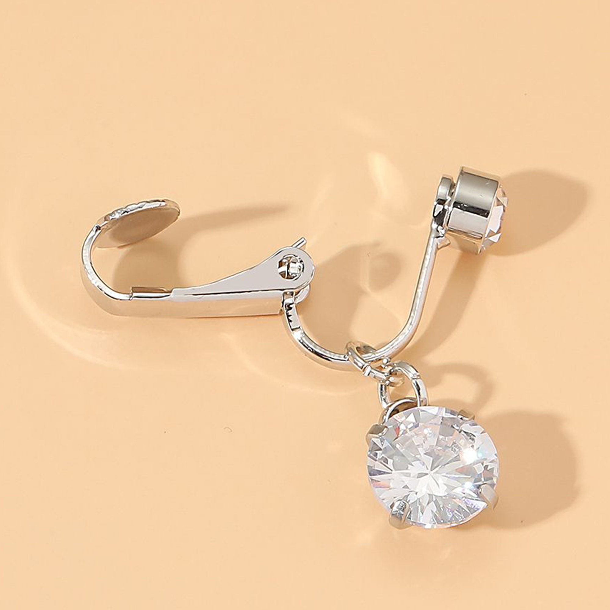 Fake Belly Rings Clip on Belly Button Rings Surgical Steel Etsy UK