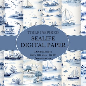 Collections Sea Nautical Life inspirées de la toile : téléchargement numérique transparent de haute qualité pour le bricolage et un usage commercial