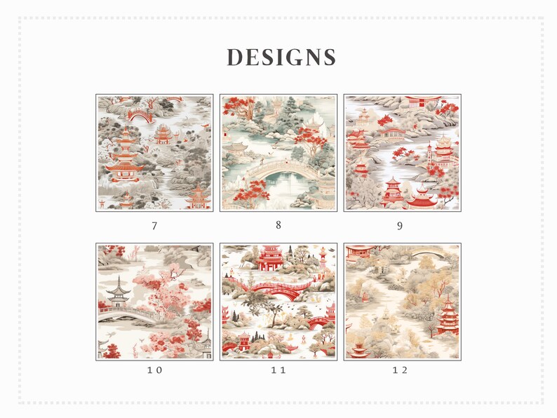 Chinoiserie Digital Paper, Oriental Digital Paper, French Inspired ...