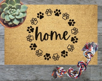 Dog doormat - Dog decor, dog lover gift, doormat, welcome mat, coir doormat, cute doormat, large doormat, unique doormat, trendy doormat
