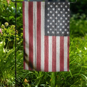 Summer Garden Flag - American Yard Art, Patriotic Decor, Memorial Day, Independence Day, 4th of July, USA Flag, Support Troops