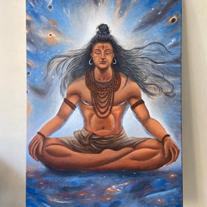 Indian god shiva painting mahadev painting shivji painting shiv painting indian god painting