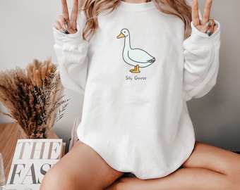 Dumme Gans Sweatshirt, lustige Gans Sweatshirt, Unisex schwere Mischung Rundhals-Sweatshirt