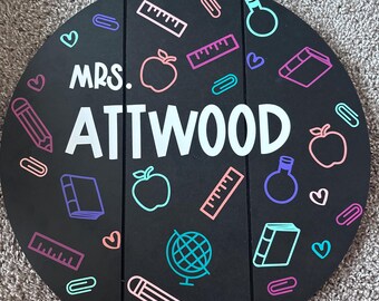 Letreros personalizados para profesores
