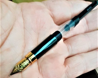 Nouveau mécanisme pour stylo plume compatible avec Montblanc Parker Cross et bien d'autres numéros de plume de 1 à 9 prêts à l'emploi avec bague en or