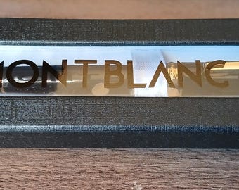 Montblanc Füllfederhalter Schwarz & Gold mit neuer Tintenpatrone