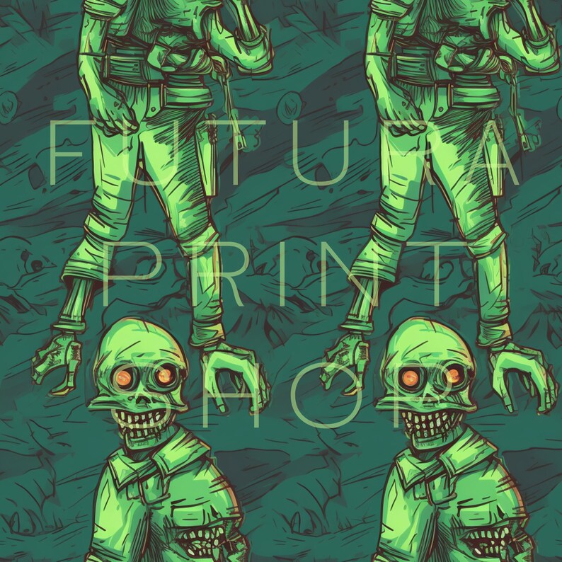 Printable Zombie Seamless Pattern Pack Etsy printable-zombie-seamless-pattern-pack-etsy