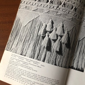 Macrame: The Art of Creative Knotting. Virginia I Harvey 1960s Craft Book image 3