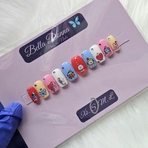 BT21 BTS Kpop Press On Nails