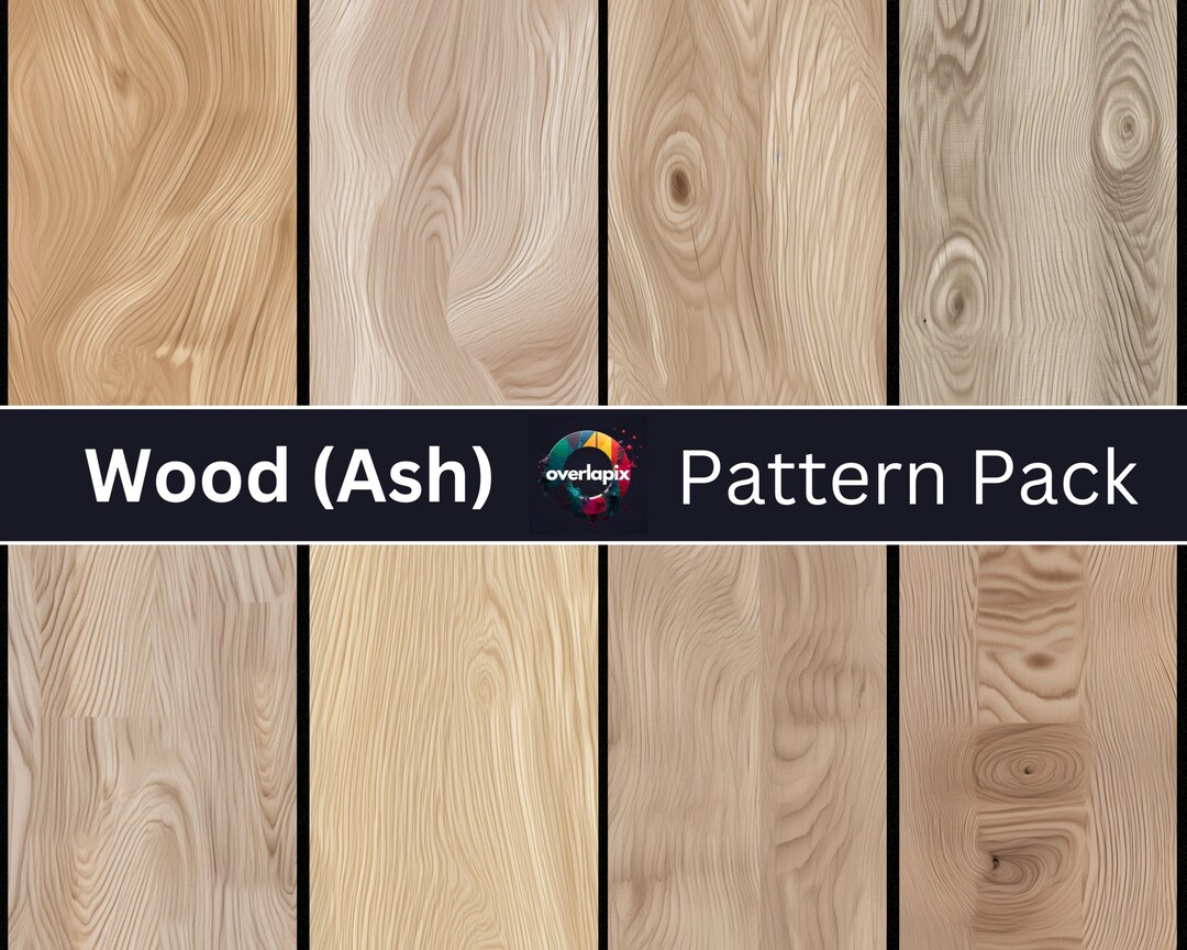 Wood (ash) - Seamless Pattern Pack (8) - Etsy