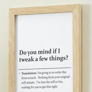 Funny Office Art | 16 Corporate Sayings Translated | Office Wall Decor | Instant Download | Motivational Poster | Office Quote Print