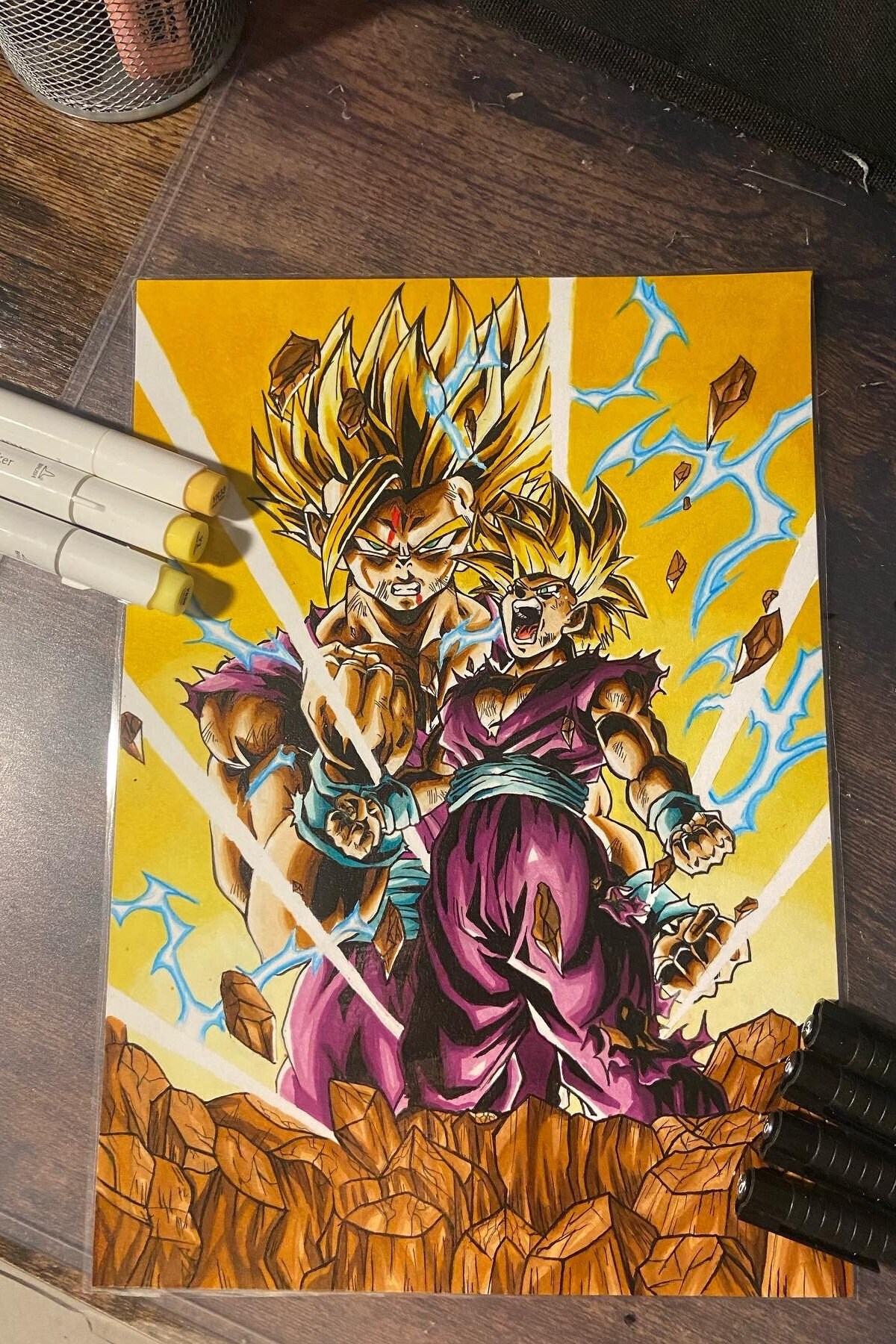 Future Trunks ssj2 and future Gohan cyborg Drago ball super Classic  TShirt216 Art Board Print for Sale by AllisonTolman