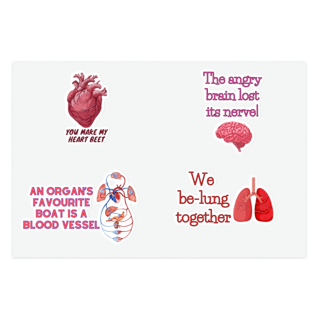 Waterproof Funny Medical Sticker Sheets Etsy