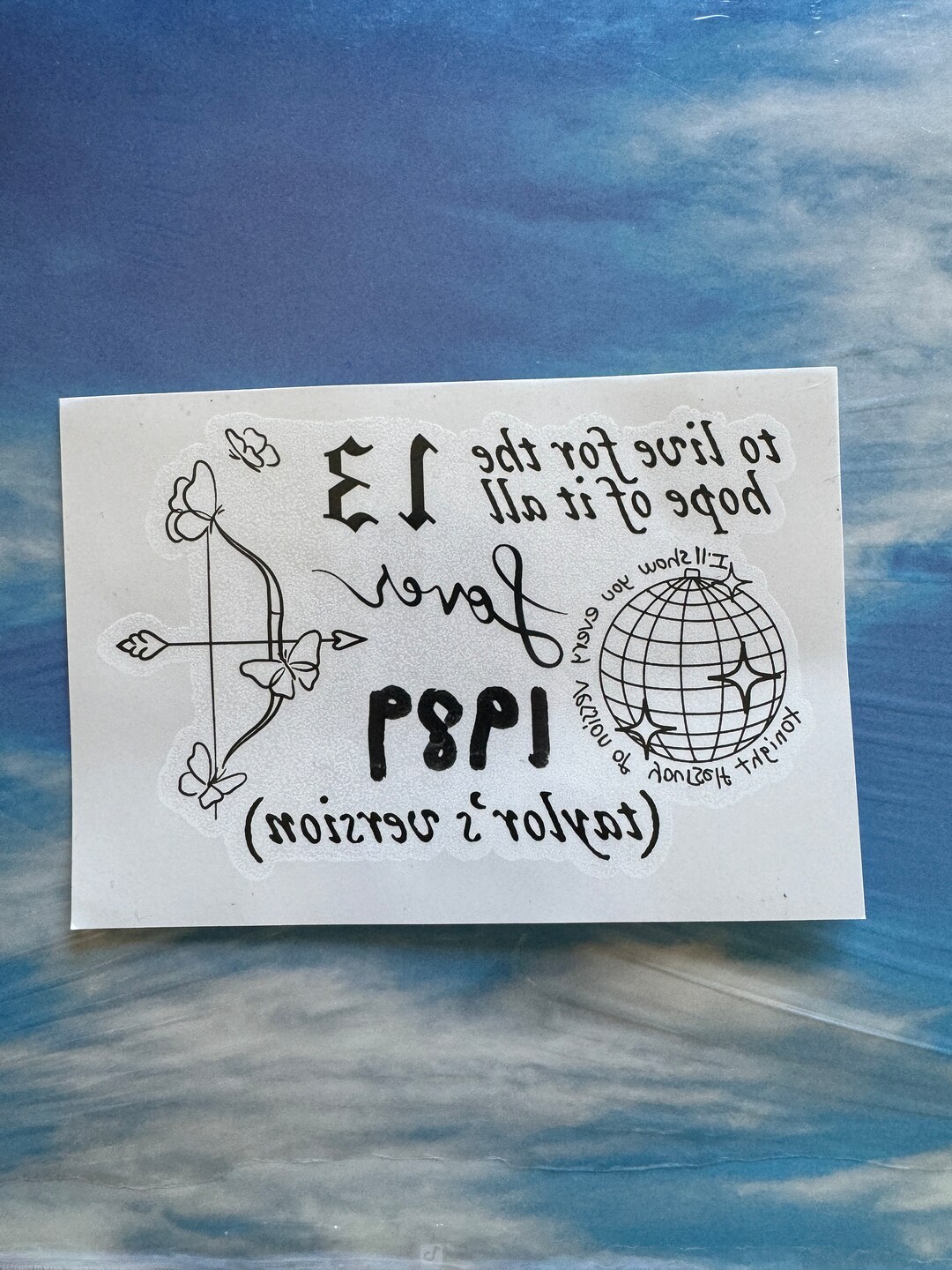 Taylor Swift Temporary Tattoos - Etsy