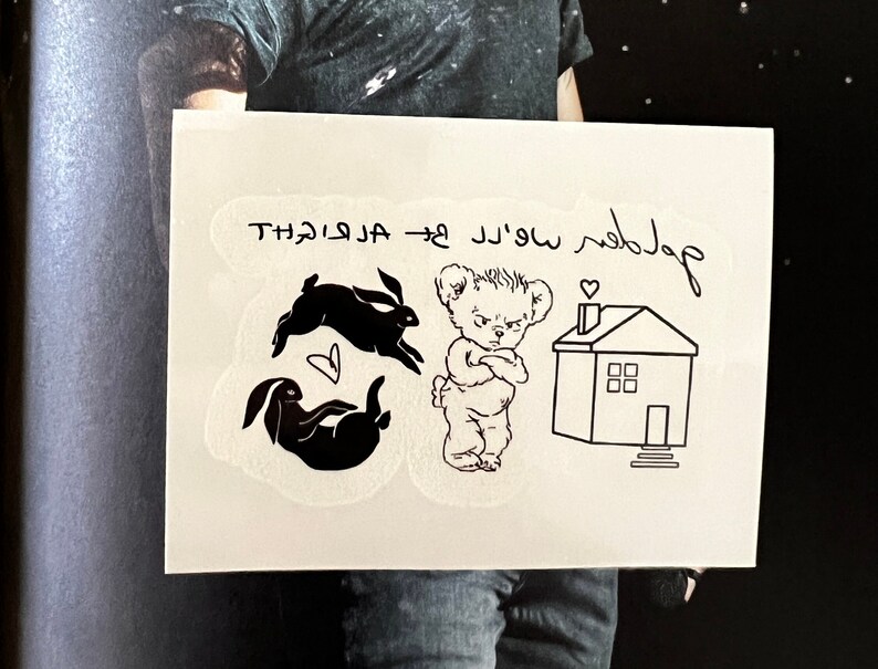 Harry Styles Temporary Tattoo Louis Tomlinson One Direction Etsy