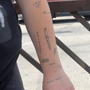 Louis Tomlinson Temporary Tattoos - Etsy