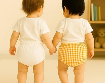 Set van 2 babybroekjes van biologisch katoen | Babybroekjes | Babyshorts | Babykleding | Babyoutfit | Kraamcadeau | Milieuvriendelijke babykleding