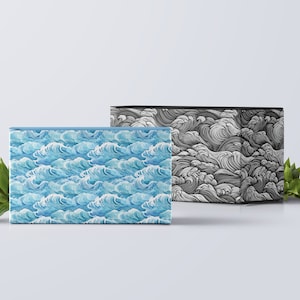 Ocean Waves Seamless Patterns - 9 Designs Bundle - Colorful Digital ...