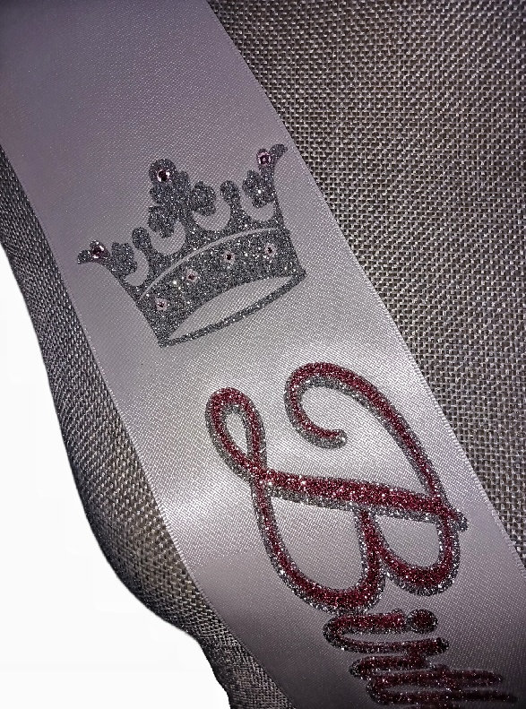 Pageant Hand Ribbon Custom Sash, Ribbon Sash, Birthday Sash, Pageant Sash, Glitter Sash ...