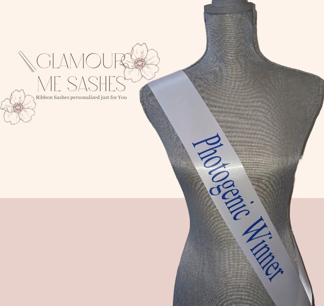 Ribbon Sash, Custom Sash, Personalized Sash, Pageant Sash, Homecoming ...