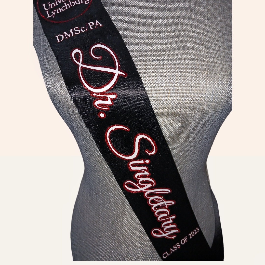 Custom Sash, Ribbon Sash, Graduation Sash, Pageant Sash, Glitter Sash ...