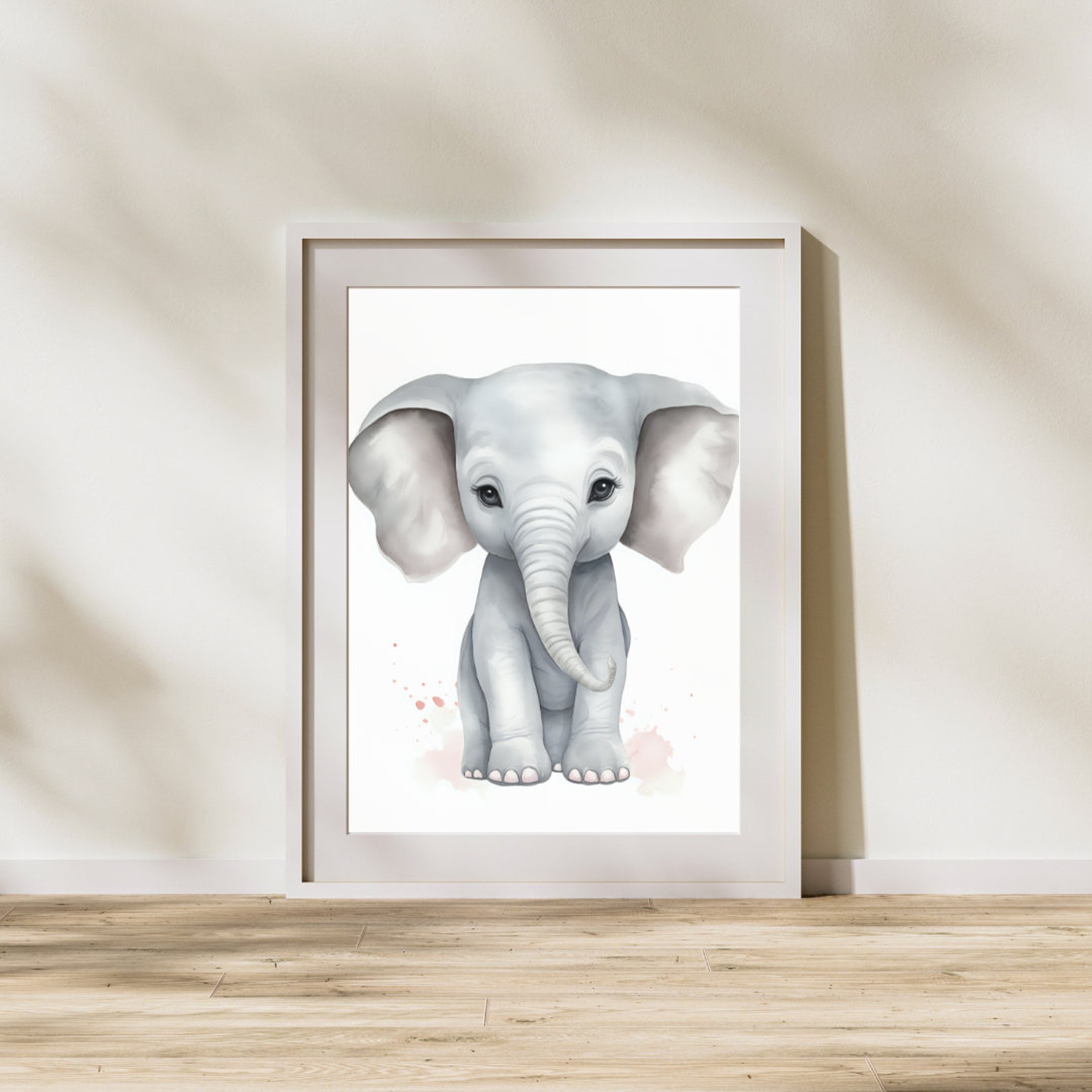 Safari Animals Nursery Print Set 3, Baby Animal Prints, African Nursery