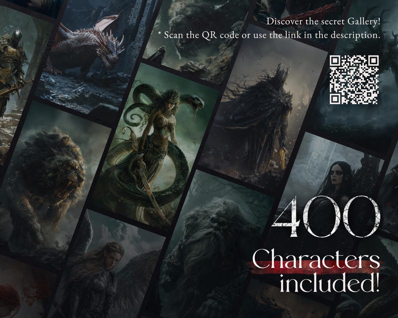 Dark Fantasy Charaktere: 400 verschiedene Figuren aus der Welt des Dark Fantasy zur Verwendung in Trading Card Games
